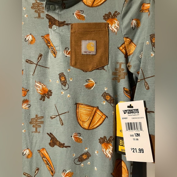 Carhartt 12 month onsie bodysuit new with tags from Tractor Supply - Picture 6 of 6